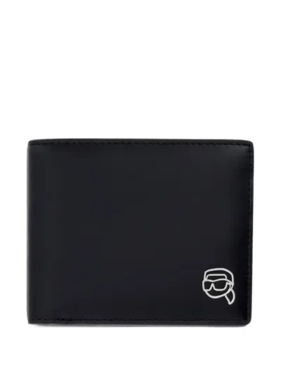 Karl Lagerfeld Ikon Bifold Wallet In Black