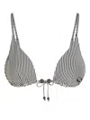 Karl Lagerfeld Ikon Bikini Top In Black