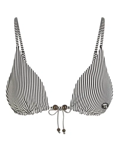 Karl Lagerfeld Ikon Bikini Top In Black