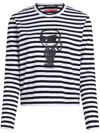 Karl Lagerfeld Ikon Striped Cotton T-shirt