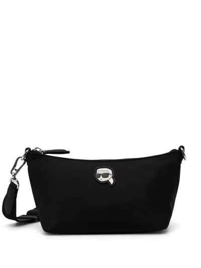 Karl Lagerfeld Ikon Black Shoulder Bag