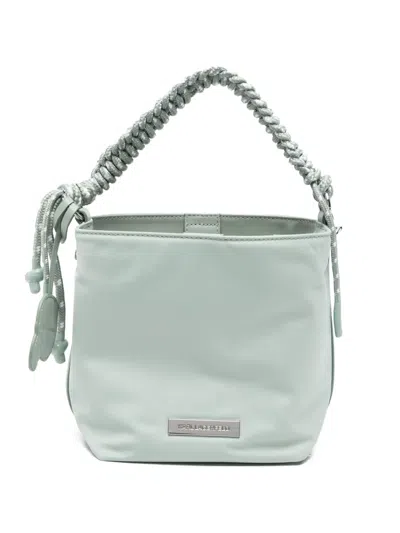 Karl Lagerfeld Ikon Braided-handle Small Tote Bag In Green