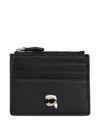 Karl Lagerfeld Ikon Card Holder In Black