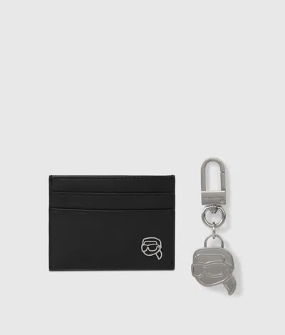 Karl Lagerfeld Ikon Cardholder And Keychain Gift Set