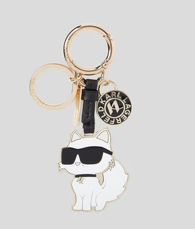 Karl Lagerfeld Ikon Choupette Keychain In Black