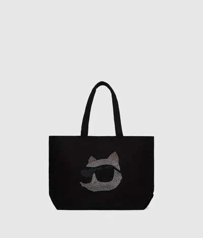 Karl Lagerfeld Ikon Choupette Rhinestone Shopper