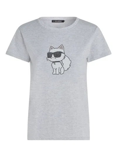 Karl Lagerfeld Ikon Choupette Rhinestone T-shirt