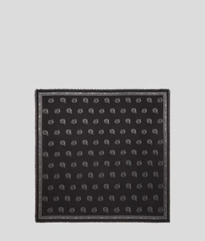 Karl Lagerfeld Ikon Choupette Scarf In Multi