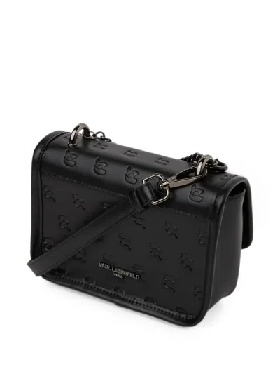 Karl Lagerfeld Kids' Ikon Choupette Shoulder Bag In Black