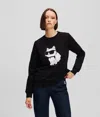 Karl Lagerfeld Ikon Choupette Sweatshirt In Black
