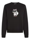 Karl Lagerfeld Ikon Choupette Sweatshirt In Black