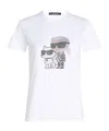 Karl Lagerfeld Ikon Choupette T-shirt In White