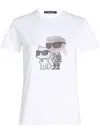 Karl Lagerfeld Ikon Choupette T-shirt In White