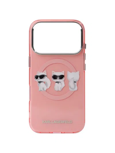 Karl Lagerfeld Ikon Choupette Trio Iphone 17 Pro Case In Multi