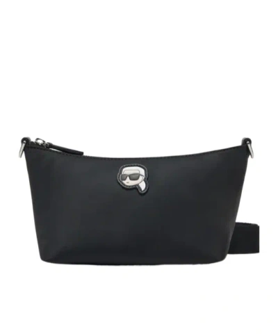 Karl Lagerfeld Ikon Cross Body Bag In Black
