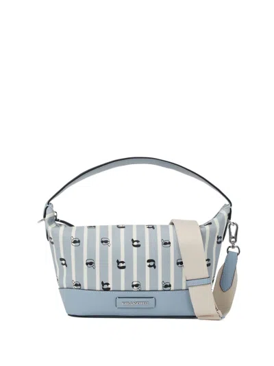 Karl Lagerfeld Ikon Cross Body Bag In Blue
