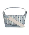 Karl Lagerfeld Ikon Cross Body Bag In Blue