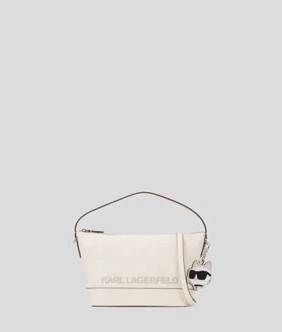 Karl Lagerfeld Ikon Crossbody Bag In White