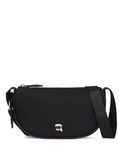 Karl Lagerfeld Ikon Crossbody Bag In Black