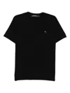Karl Lagerfeld Ikon-embossed T-shirt In Black