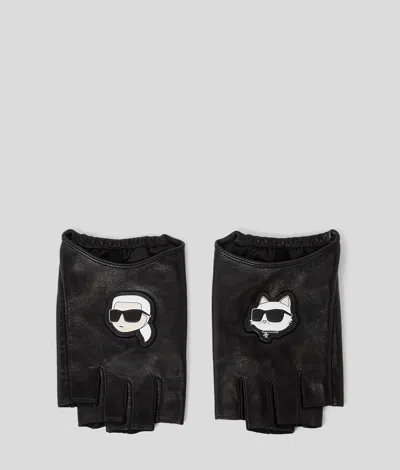 Karl Lagerfeld Ikon Fingerless Gloves