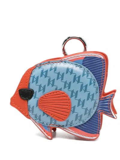 Karl Lagerfeld Ikon Fish Coin Purse In Multi