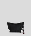 Karl Lagerfeld Ikon Genarbte Schultertasche In Black