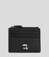 Karl Lagerfeld Ikon Genarbtes Kartenetui In Black