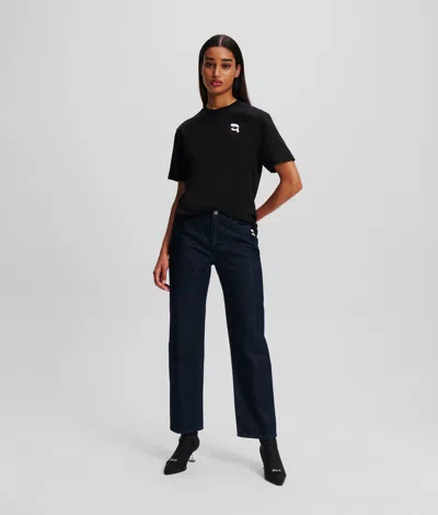Karl Lagerfeld Ikon Girlfriend Jeans In Black