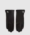 Karl Lagerfeld Ikon Pin Gloves In Black