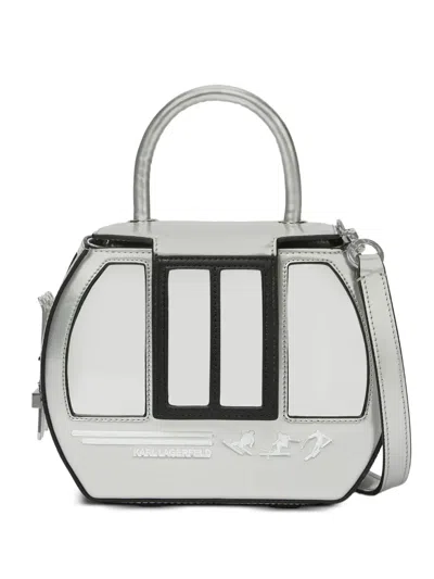 Karl Lagerfeld Ikon Tasche Mit Henkel In White