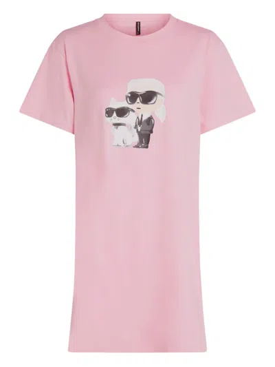 Karl Lagerfeld Ikon Graphic-print Pajama Dress