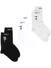 Karl Lagerfeld Ikon-embroidered Socks (pack Of Three) In 972