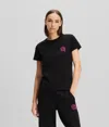 Karl Lagerfeld Ikonik 2.0 Jelly T-shirt In Black