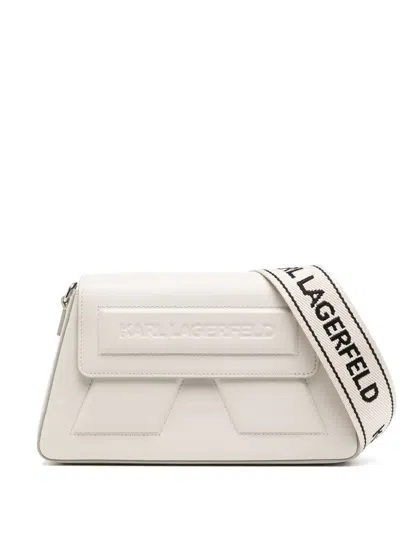 Karl Lagerfeld Ikon K Crossbody Bag In Weiss