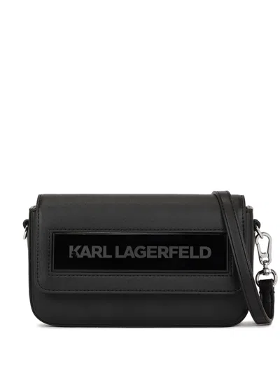 Karl Lagerfeld Medium Icon K Shoulder Bag In Black