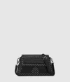 Karl Lagerfeld Ikon K Studded Crossbody Bag In Black