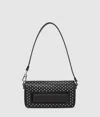 Karl Lagerfeld Ikon K Studded Shoulder Bag In Black