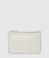 Karl Lagerfeld Ikon K Zip Cardholder In White