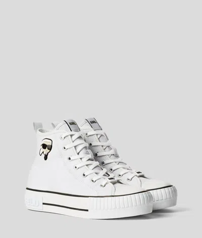 Karl Lagerfeld Ikon Kampus Max Nft High Top Sneaker In White
