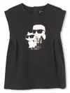 Karl Lagerfeld Ikon Karl Choupette-print Dress In Black