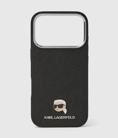 Karl Lagerfeld Ikon Karl Iphone 16 Pro Max Case In Black