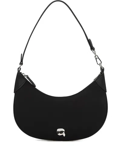 Karl Lagerfeld Ikon Karl Shoulder Bag In Black