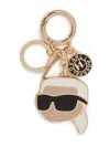 Karl Lagerfeld Ikon Keychain In Gold