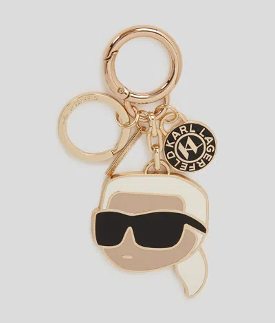 Karl Lagerfeld Ikon Keychain In Sand