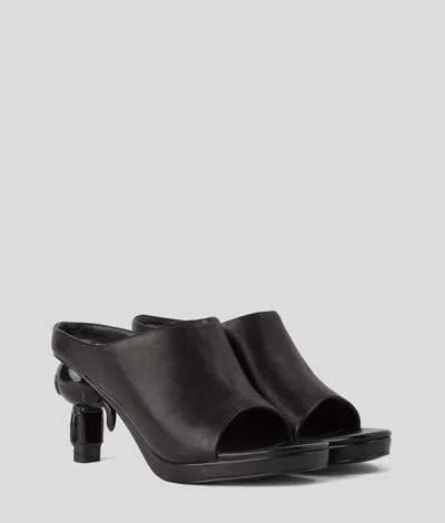Karl Lagerfeld Ikon Kitten Heel Slides