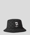 Karl Lagerfeld Ikon Kl Monogram Kids Bucket Hat