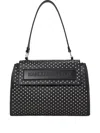Karl Lagerfeld Ikon K/stud-embellished Top-handle Bag In Black