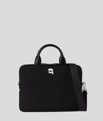 Karl Lagerfeld Ikon Laptop Bag In Black