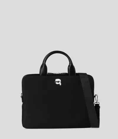 Karl Lagerfeld Ikon Laptop Bag In Black